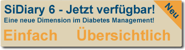 SiDiary - Diabetes Software als Diabetestagebuch