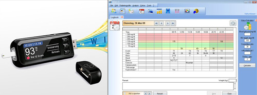 SiDiary works together with the Bayer Contour USB-Stick