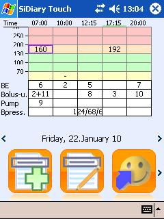 SiDiary Touchscreen SiDiary Touchscreen